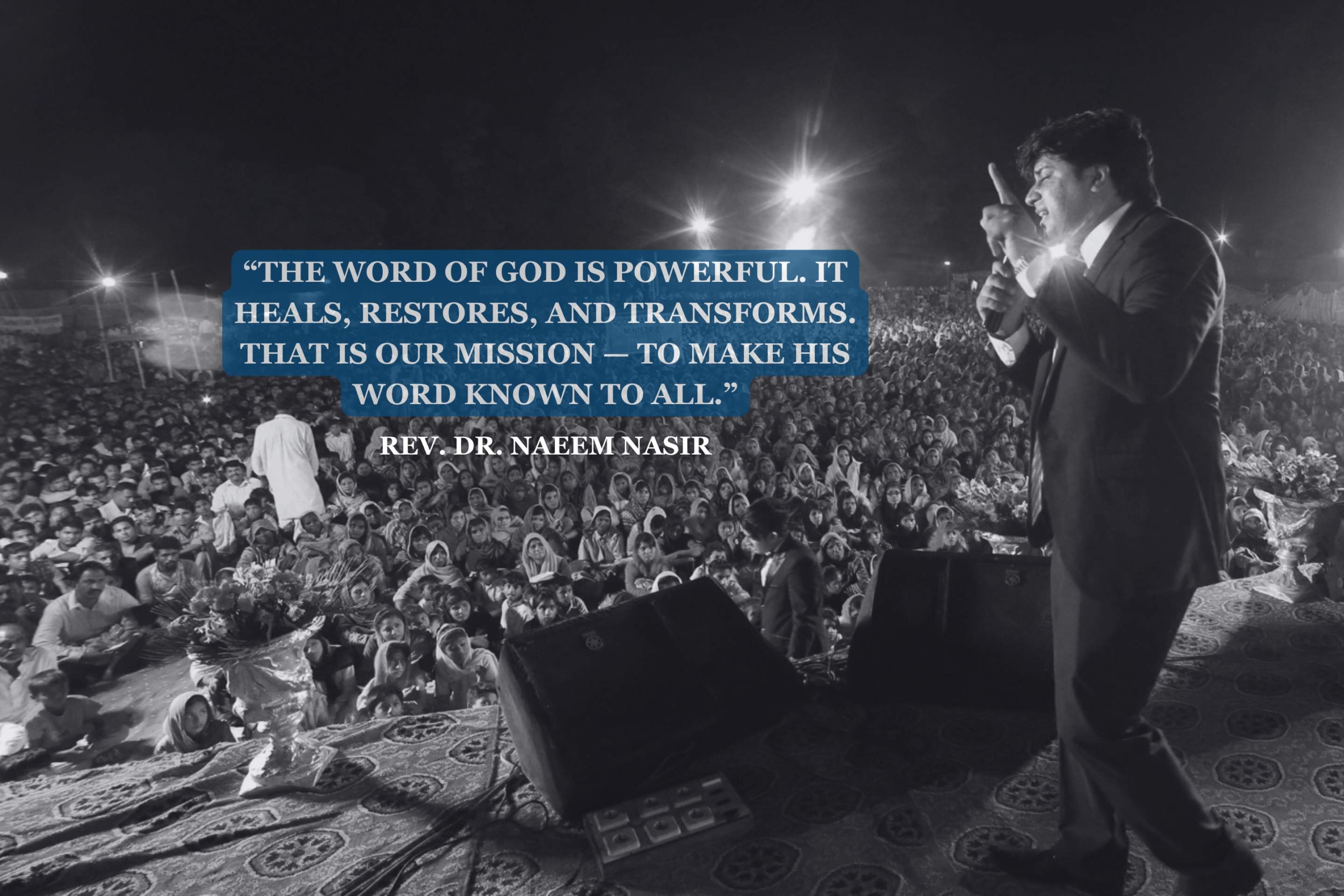 Rev. Dr. Naeem Nasir - President of Good Samaritan Ministries Pakistan.